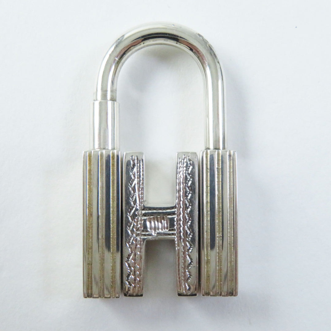 HERMES charm Main�FSV925 Silver Pendant Cadena Touareg H motif Women Used Authentic