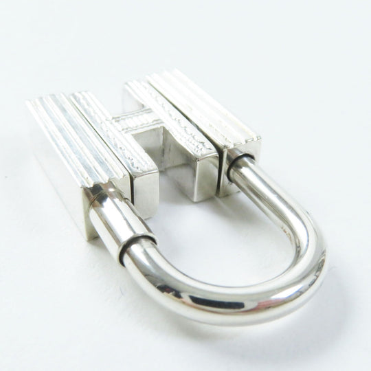 HERMES charm Main�FSV925 Silver Pendant Cadena Touareg H motif Women Used Authentic