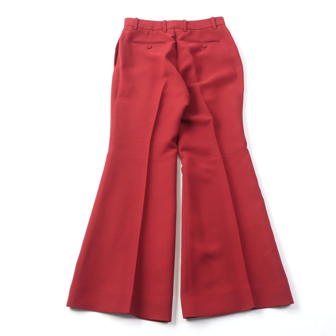 GUCCI Pants 624953 Main: 54% silk, Main: 46% wool, Part: 100% polyester Red Women 40 Used Authentic