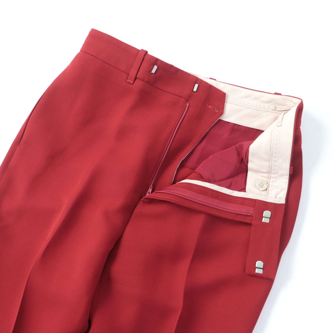 GUCCI Pants 624953 Main: 54% silk, Main: 46% wool, Part: 100% polyester Red Women 40 Used Authentic