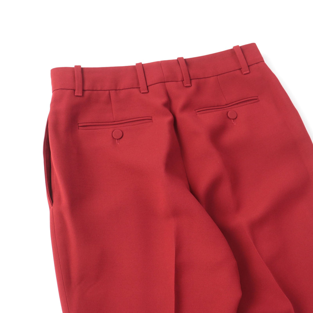 GUCCI Pants 624953 Main: 54% silk, Main: 46% wool, Part: 100% polyester Red Women 40 Used Authentic