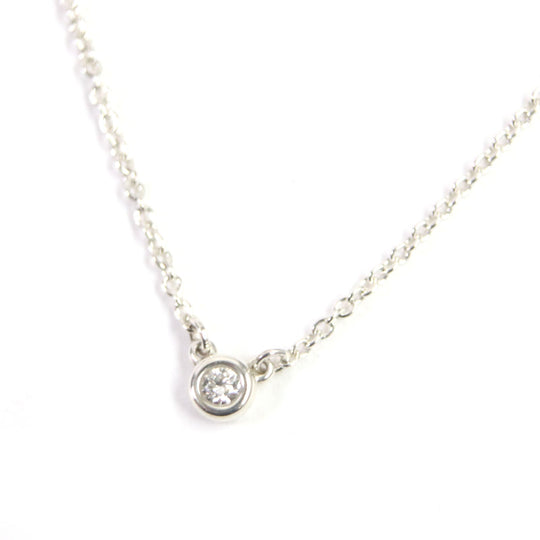 TIFFANY&Co. Necklace Main: AG925, Part: Diamond Silver By the yard Women Used Authentic
