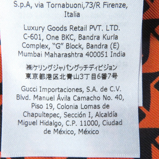 GUCCI coat Outer: 90% wool, Outer: 10% nylon, Lining: 100% silk Orange black 674323 Women 42 Used Authentic