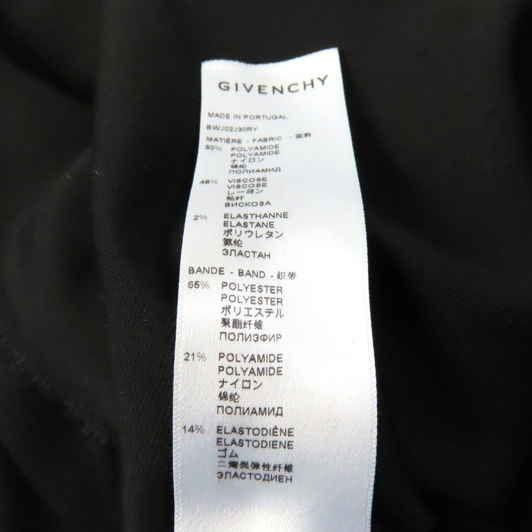 GIVENCHY Hoodie BWJ02J30RY Outer: 50% nylon, Outer: 48% rayon, Outer: 2% polyurethane, Lining: 95% nylon, Lining: 5% polyurethane, Part: 65% polyester, 21% nylon, 14% rubber Black White 4G Women M Used Authentic