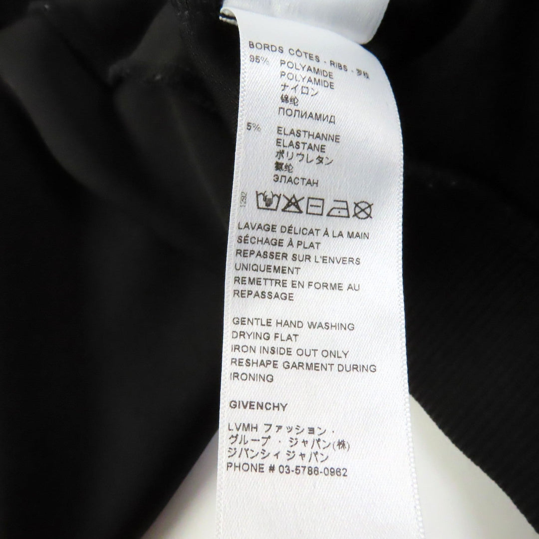 GIVENCHY Hoodie BWJ02J30RY Outer: 50% nylon, Outer: 48% rayon, Outer: 2% polyurethane, Lining: 95% nylon, Lining: 5% polyurethane, Part: 65% polyester, 21% nylon, 14% rubber Black White 4G Women M Used Authentic