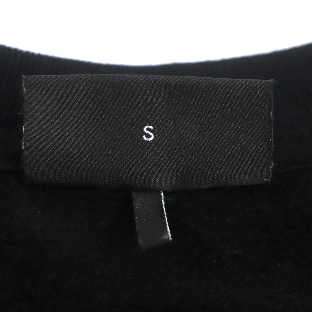 EMPORIO ARMANI sweat Outer: 68% Modal, Outer: 32% Cotton, Lining: 98% Modal, Lining: 2% Elastane black mens S Used Authentic