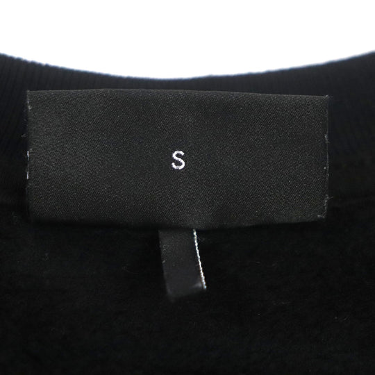 EMPORIO ARMANI sweat Outer: 68% Modal, Outer: 32% Cotton, Lining: 98% Modal, Lining: 2% Elastane black mens S Used Authentic