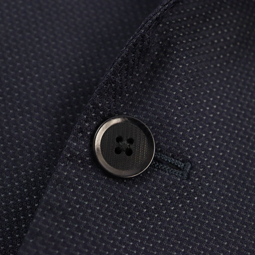 EMPORIO ARMANI tailored jacket Outer: 87% wool, Outer: 13% silk, Lining: 55% viscose (rayon), Lining: 45% acetate, Sleeve lining: 100% viscose (rayon) Navy M LINE mens 44 Used Authentic