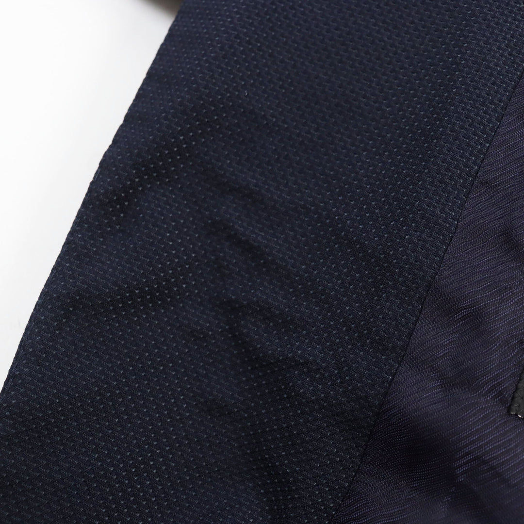 EMPORIO ARMANI tailored jacket Outer: 87% wool, Outer: 13% silk, Lining: 55% viscose (rayon), Lining: 45% acetate, Sleeve lining: 100% viscose (rayon) Navy M LINE mens 44 Used Authentic