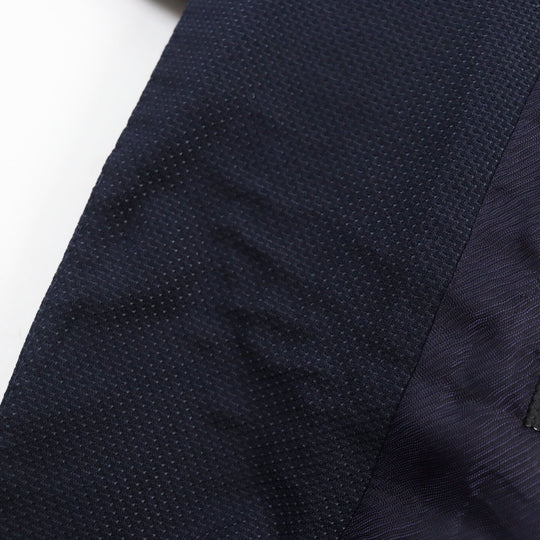 EMPORIO ARMANI tailored jacket Outer: 87% wool, Outer: 13% silk, Lining: 55% viscose (rayon), Lining: 45% acetate, Sleeve lining: 100% viscose (rayon) Navy M LINE mens 44 Used Authentic