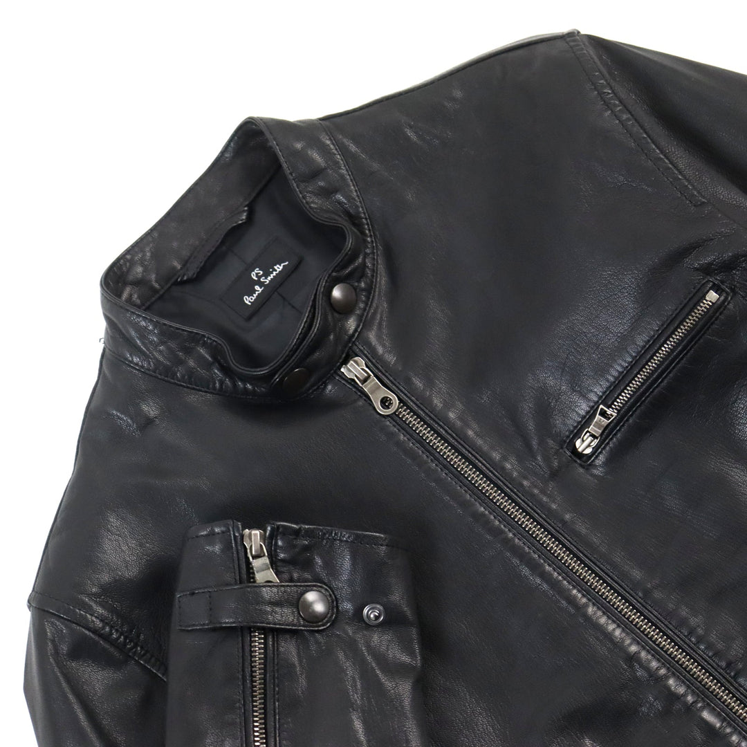 PS Paul Smith Riders jacket PP-MN-69525 Outer: Lamb leather, Lining: Polyester black mens M Used Authentic