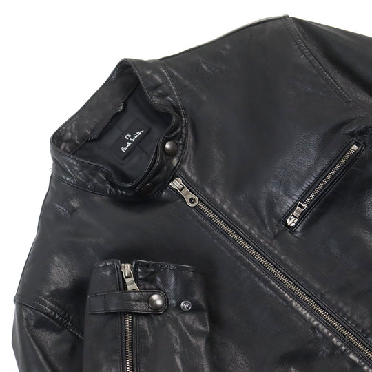 PS Paul Smith Riders jacket PP-MN-69525 Outer: Lamb leather, Lining: Polyester black mens M Used Authentic