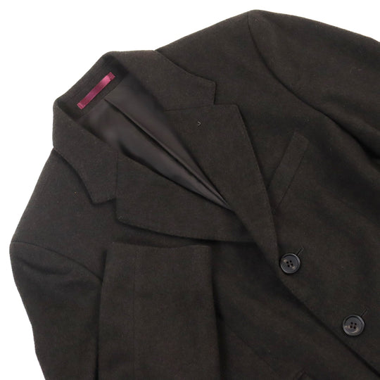 PS Paul Smith Chester coat PP-RM-35794 Outer: 100% cashmere, lining: cupra Dark brown mens S Used Authentic