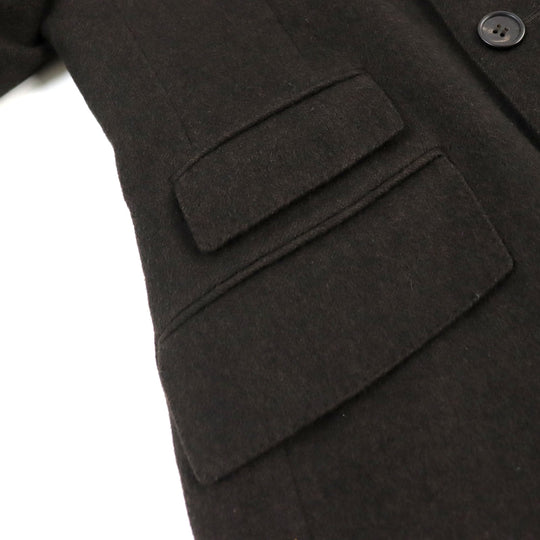 PS Paul Smith Chester coat PP-RM-35794 Outer: 100% cashmere, lining: cupra Dark brown mens S Used Authentic