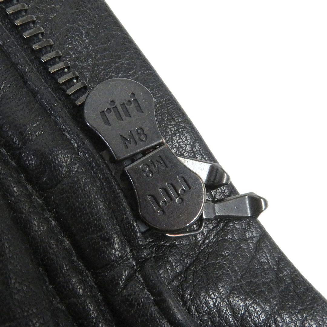 AKM Riders jacket A009-HL01 Leather, Cotton black mens L Used Authentic