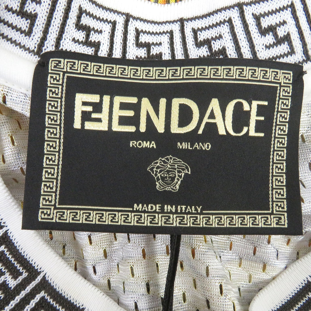 FENDI Short sleeve T-shirt FAF649 Main: 100% polyester natural mens XS Used Authentic