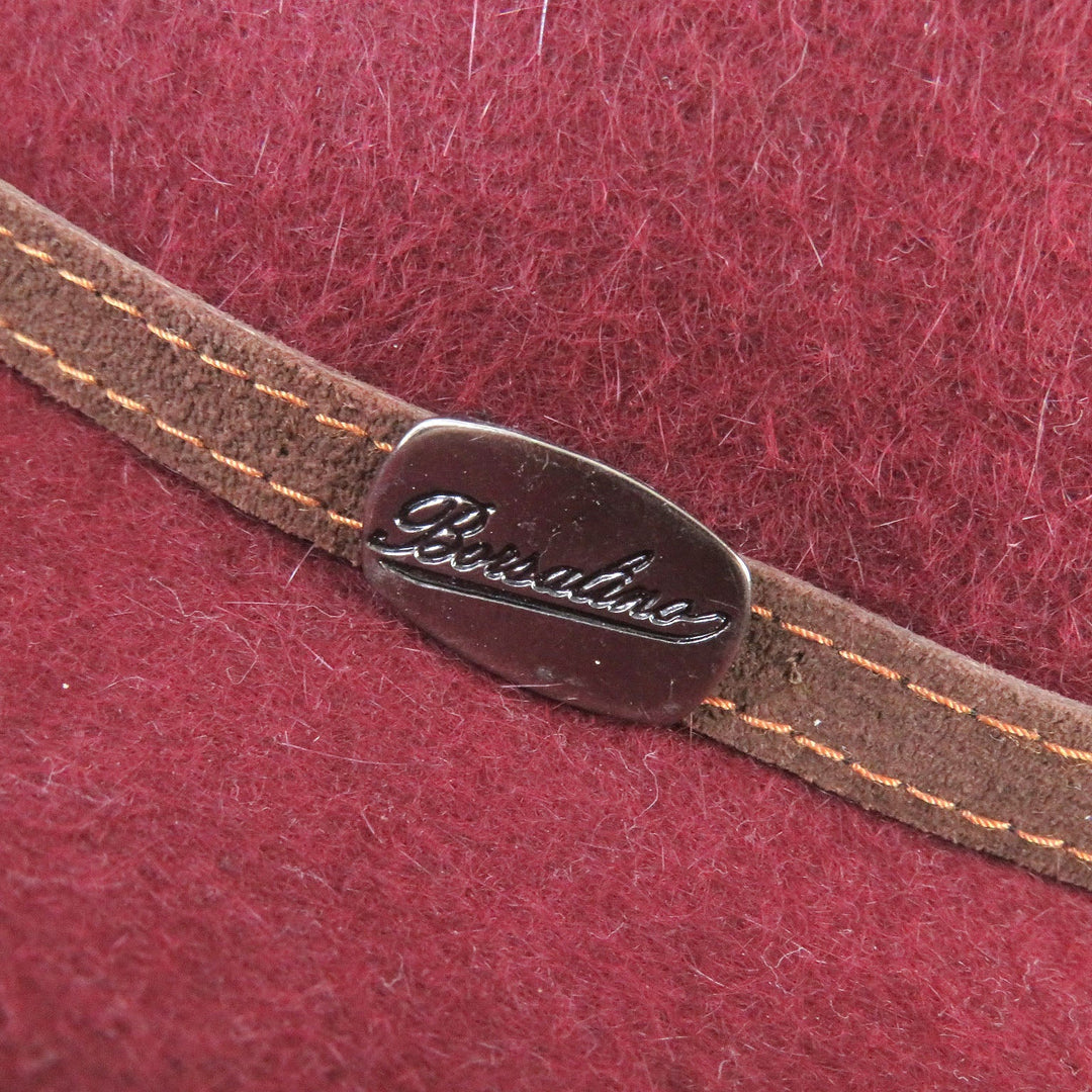 Borsalino hat Main: Rabbit 100% Bordeaux mens Used Authentic
