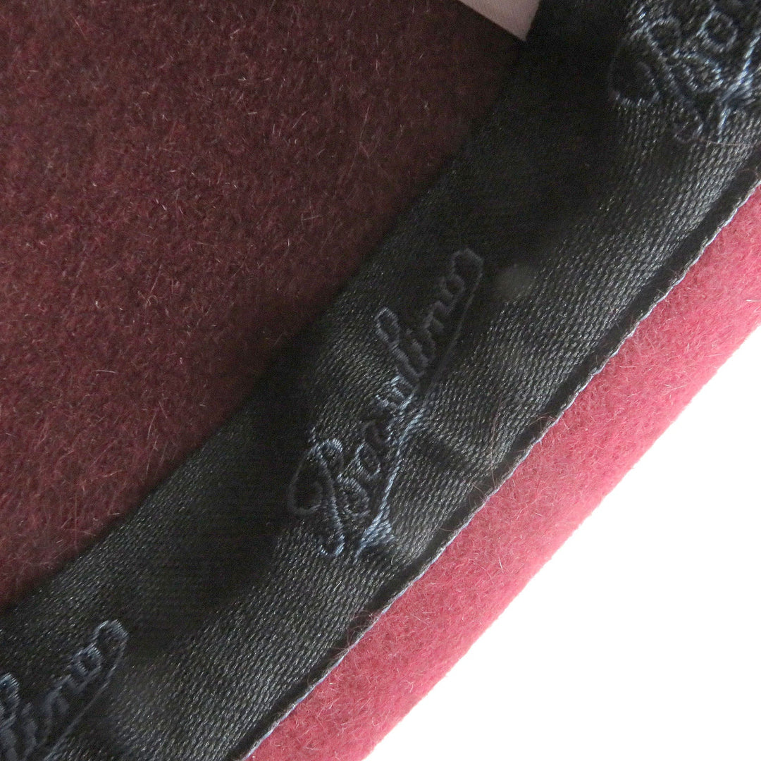 Borsalino hat Main: Rabbit 100% Bordeaux mens Used Authentic