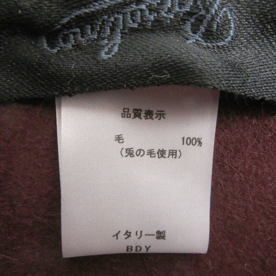 Borsalino hat Main: Rabbit 100% Bordeaux mens Used Authentic