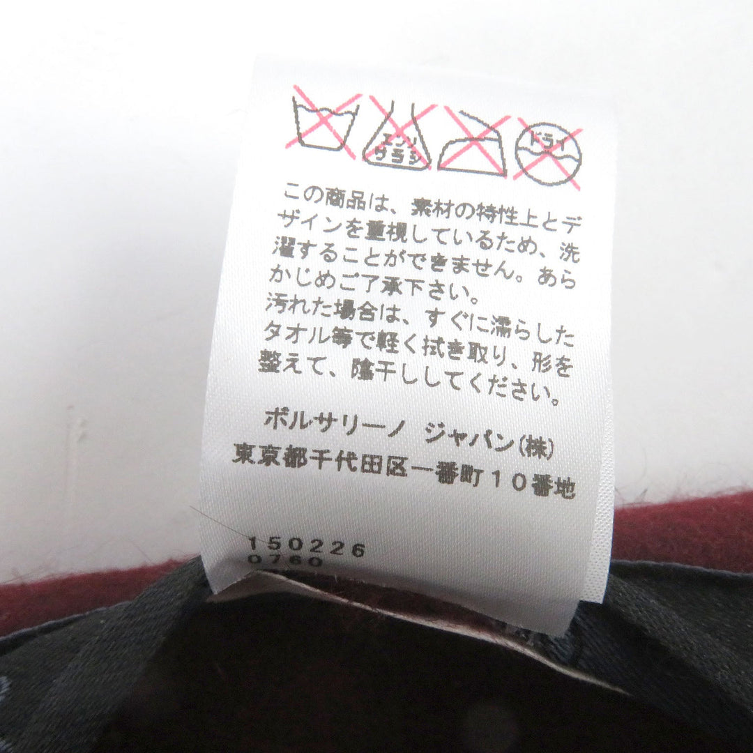 Borsalino hat Main: Rabbit 100% Bordeaux mens Used Authentic