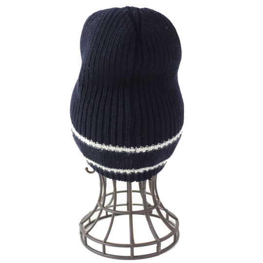 Christian Dior Knit cap 31NOE714IXGH Main: 70% wool, Main: 30% cashmere Navy white Women Used Authentic