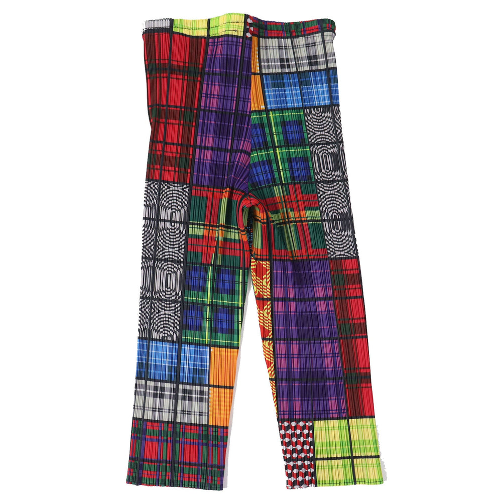 PLEATS PLEASE Cropped pants PP64-FJ223 Main: 100% polyester multicolor Women 3 Used Authentic