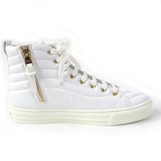 LOUIS VUITTON High cut sneakers Main: Leather white Stellar Line Women 36 Used Authentic