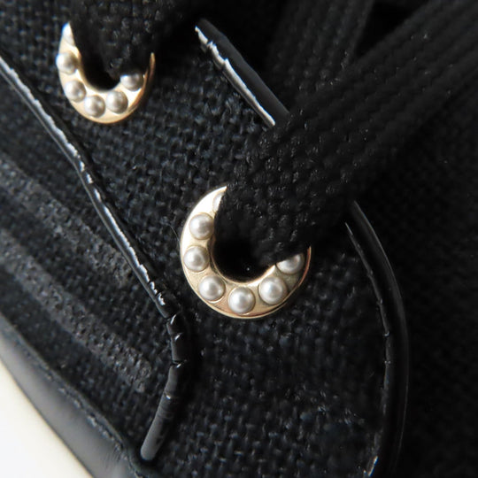 CHANEL High cut sneakers G34222 Main: Canvas black Women 35 Used Authentic