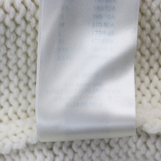 LOUIS VUITTON cardigan HHN15W Main: 100% wool off white Baseball zip-up knit long cardigan mens XL Used Authentic