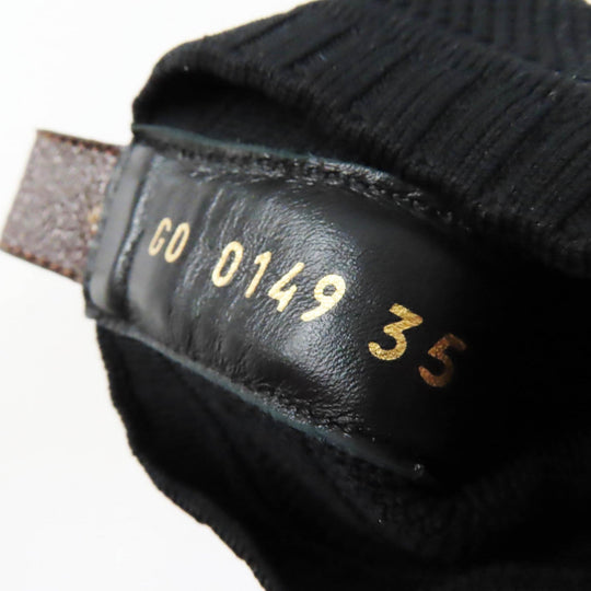 LOUIS VUITTON sneakers canvas black multi After game line Women 35 Used Authentic