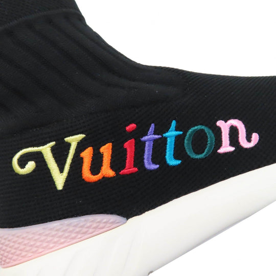 LOUIS VUITTON sneakers canvas black multi After game line Women 35 Used Authentic