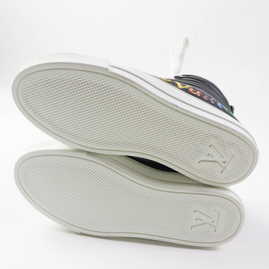 LOUIS VUITTON High cut sneakers Main: Leather black multi Stellar line Women 34 Used Authentic