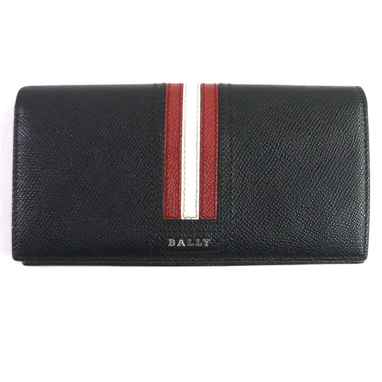 BALLY Long Wallet Purse 6218067 Main: Leather black TALIRO.LT10 mens Used Authentic