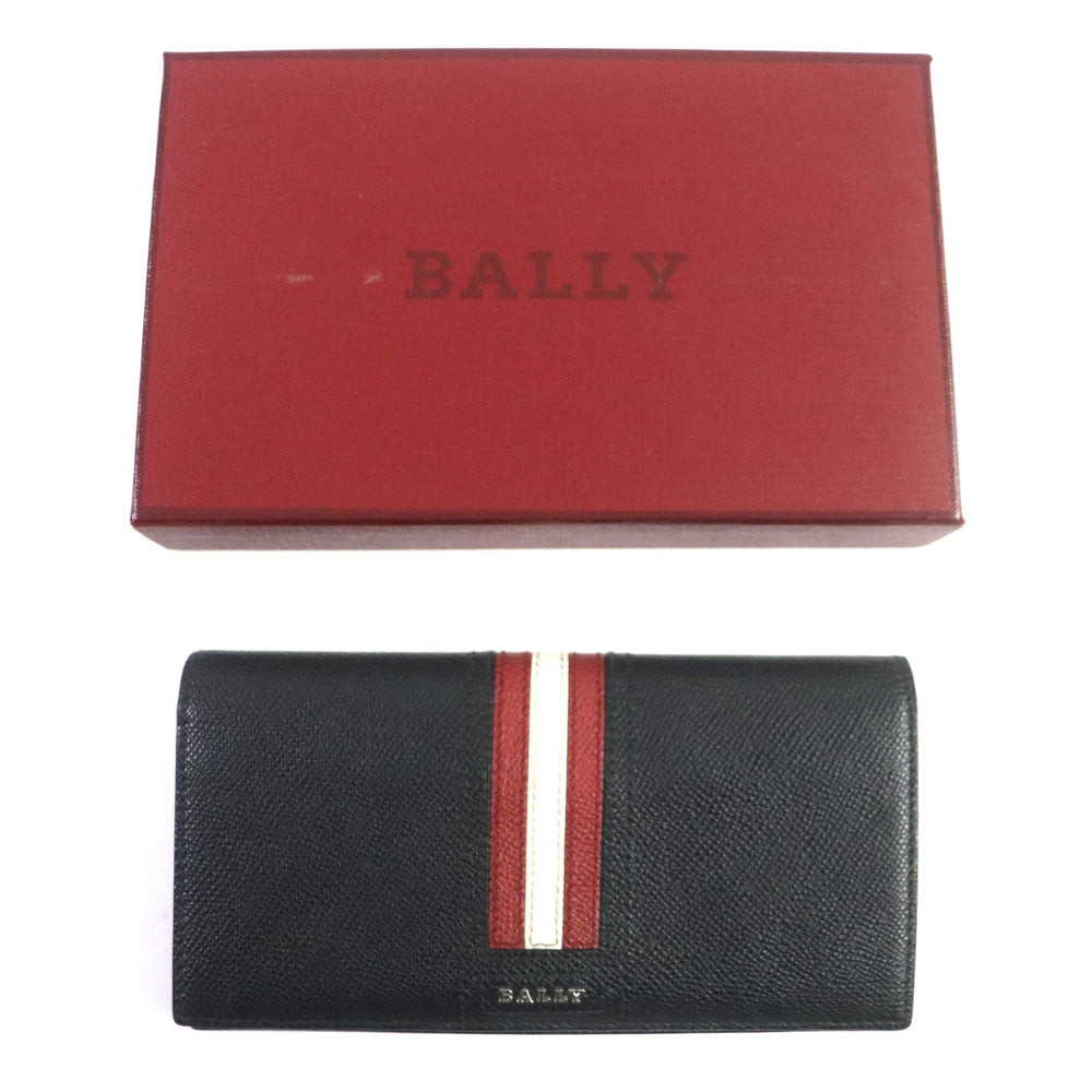 BALLY Long Wallet Purse 6218067 Main: Leather black TALIRO.LT10 mens Used Authentic