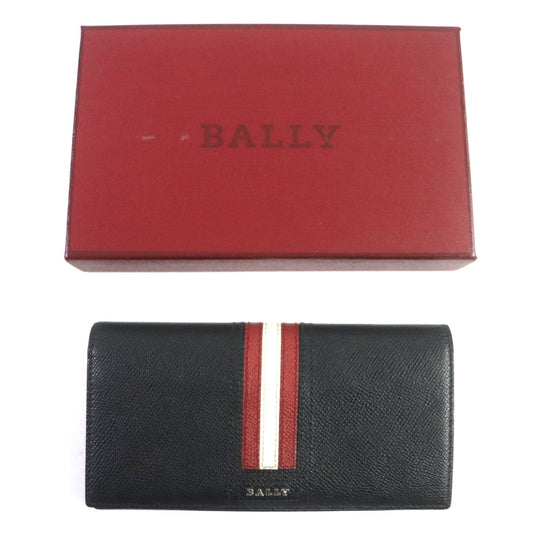 BALLY Long Wallet Purse 6218067 Main: Leather black TALIRO.LT10 mens Used Authentic