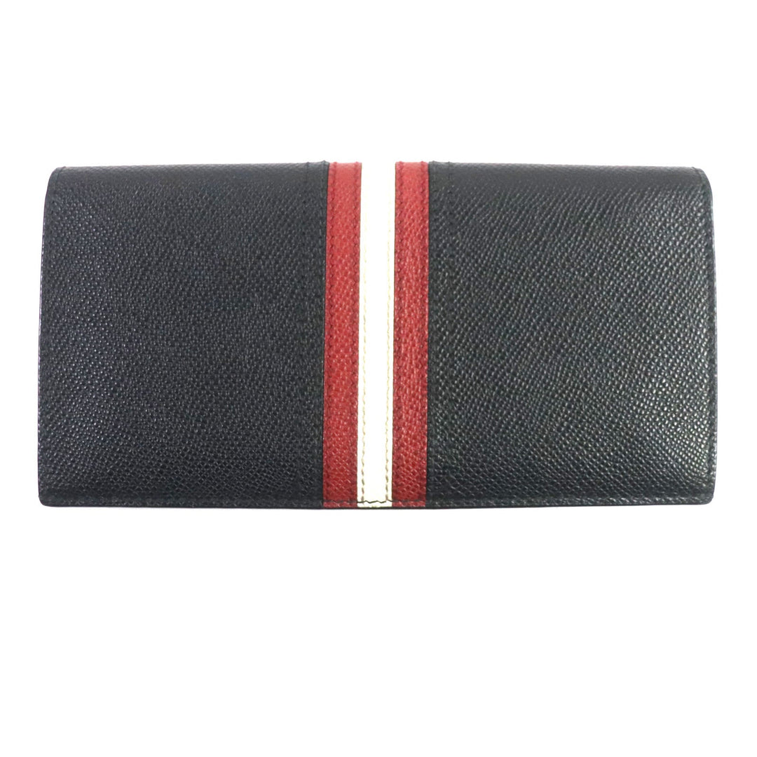 BALLY Long Wallet Purse 6218067 Main: Leather black TALIRO.LT10 mens Used Authentic