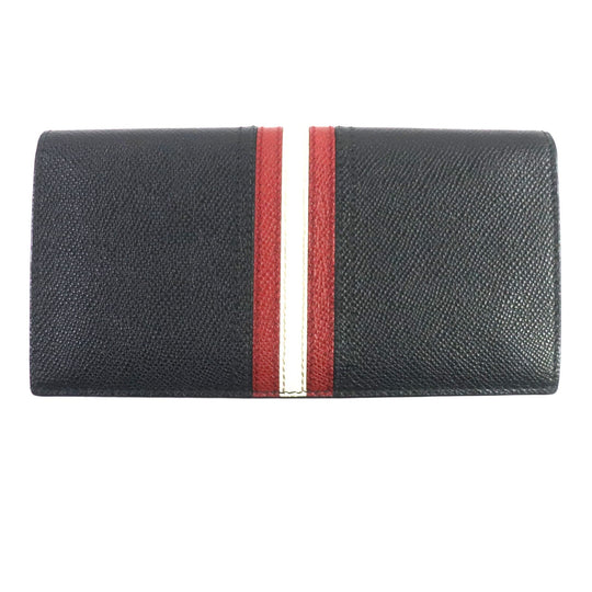 BALLY Long Wallet Purse 6218067 Main: Leather black TALIRO.LT10 mens Used Authentic