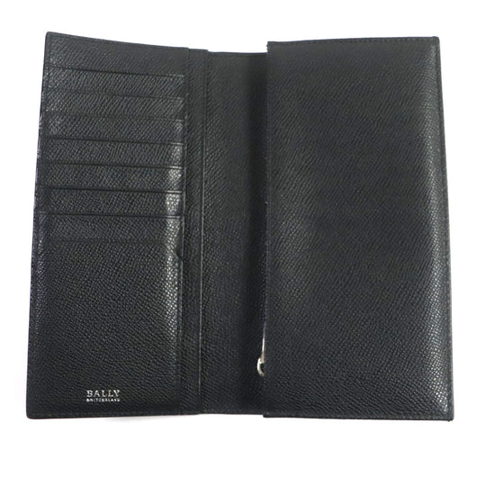 BALLY Long Wallet Purse 6218067 Main: Leather black TALIRO.LT10 mens Used Authentic