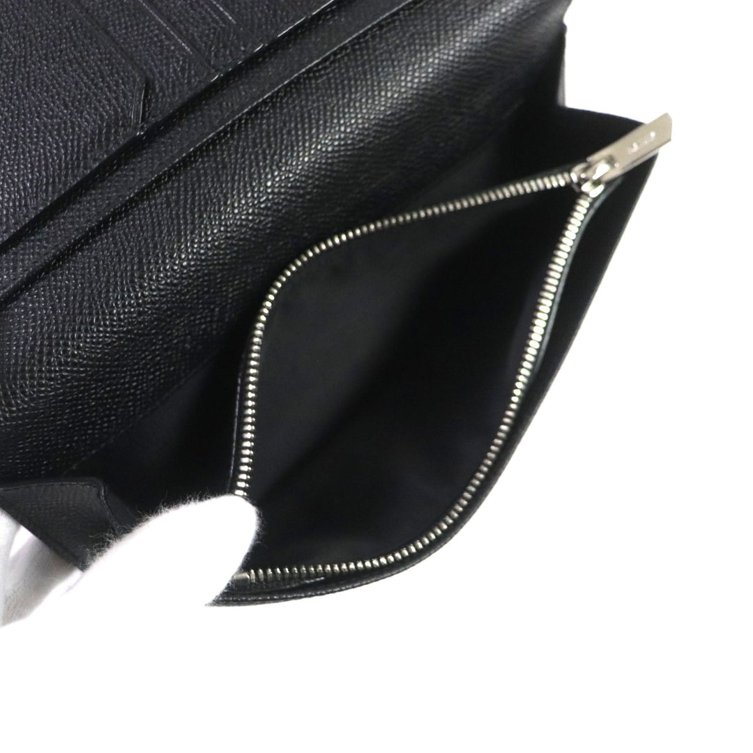 BALLY Long Wallet Purse 6218067 Main: Leather black TALIRO.LT10 mens Used Authentic
