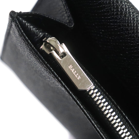 BALLY Long Wallet Purse 6218067 Main: Leather black TALIRO.LT10 mens Used Authentic
