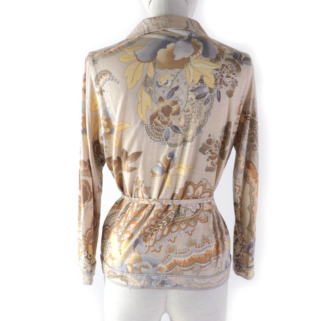 LEONARD FASHION cardigan Main: 60% wool, Main: 40% silk multicolor Women L Used Authentic
