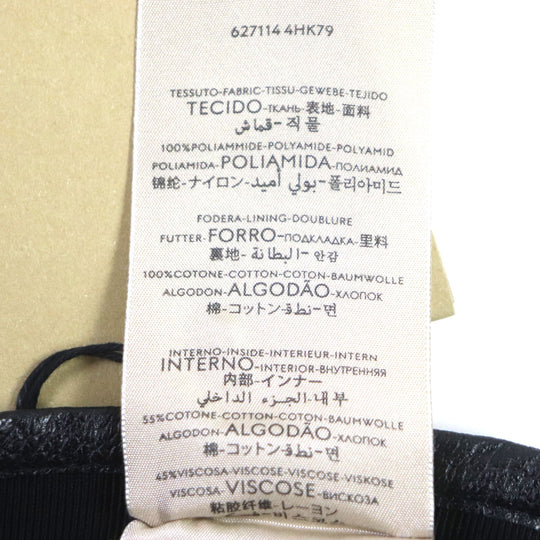 GUCCI cap 627114 Outer: 100% nylon, Lining: 100% cotton, Inner: 55% cotton, 45% rayon, Leather: Cowhide blue-black OFF THE GRID mens M Used Authentic