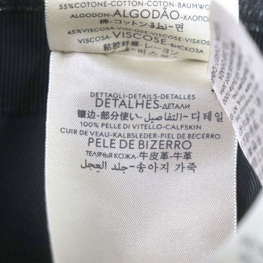 GUCCI cap 627114 Outer: 100% nylon, Lining: 100% cotton, Inner: 55% cotton, 45% rayon, Leather: Cowhide blue-black OFF THE GRID mens M Used Authentic