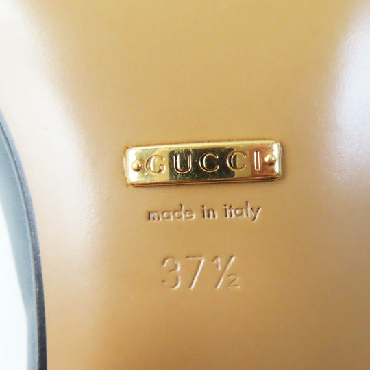 GUCCI loafers 740434 Main: Leather black Women 37 1/2 Used Authentic
