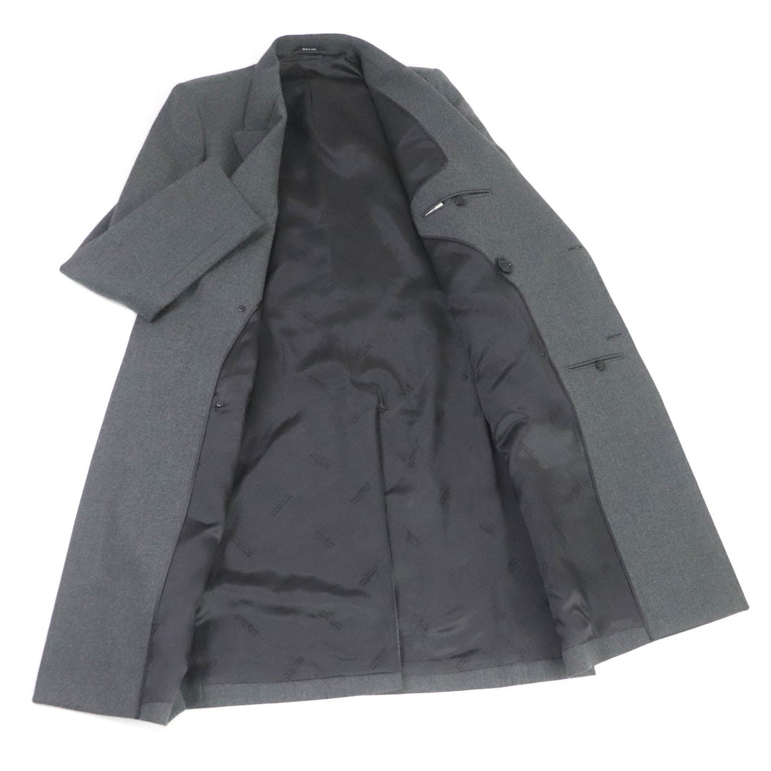 Maison Margiela Chester coat Outer: 100% wool, Lining: 52% cupra, Lining: 48% rayon, Sleeve lining: 100% rayon gray mens 52 Used Authentic