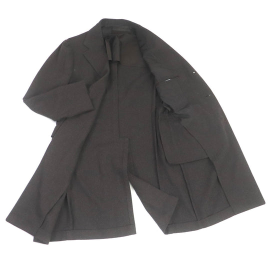 De Petrillo Chester coat Outer: 72% wool, Outer: 28% polyamide (nylon), Lining: 100% cupra Brown mens 46 Used Authentic