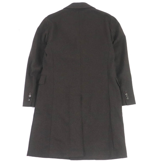 De Petrillo Chester coat Outer: 72% wool, Outer: 28% polyamide (nylon), Lining: 100% cupra Brown mens 46 Used Authentic