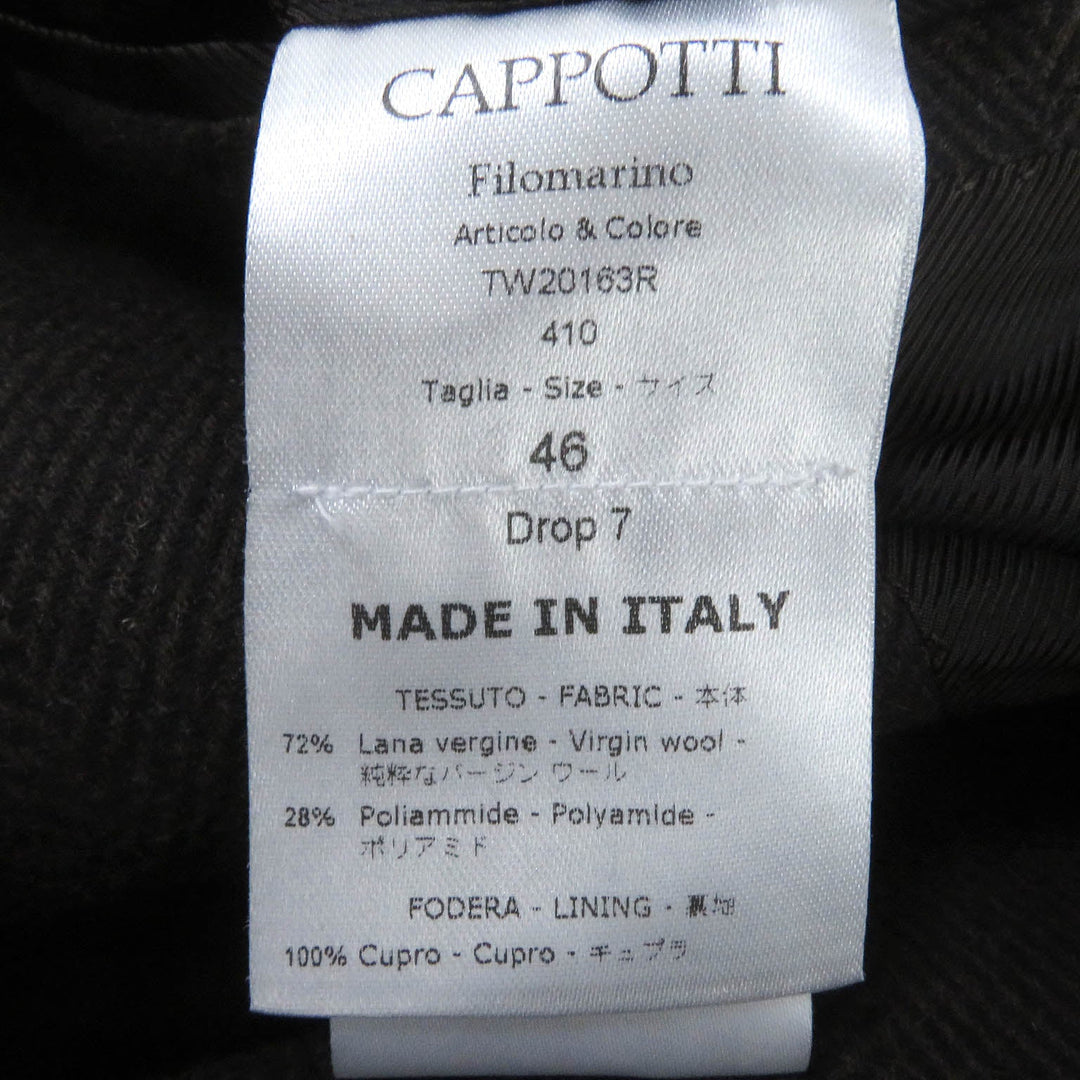 De Petrillo Chester coat Outer: 72% wool, Outer: 28% polyamide (nylon), Lining: 100% cupra Brown mens 46 Used Authentic