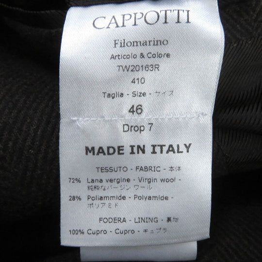 De Petrillo Chester coat Outer: 72% wool, Outer: 28% polyamide (nylon), Lining: 100% cupra Brown mens 46 Used Authentic