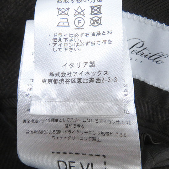 De Petrillo Chester coat Outer: 72% wool, Outer: 28% polyamide (nylon), Lining: 100% cupra Brown mens 46 Used Authentic